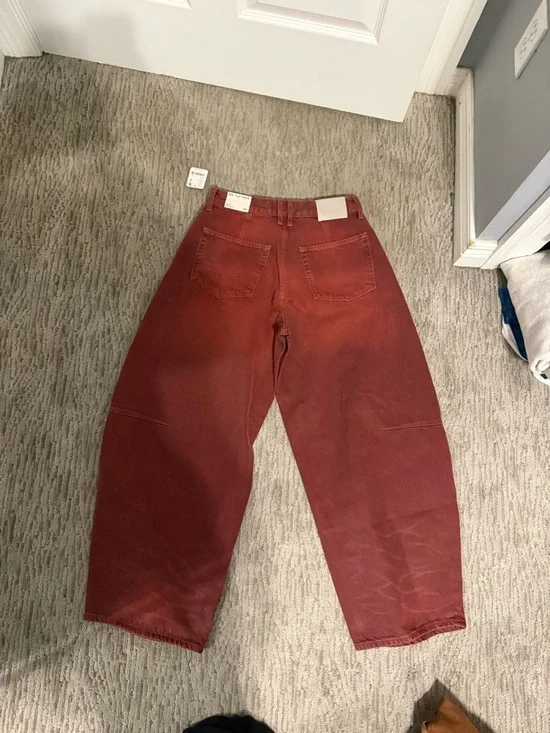 We The Free Rust Red Arc Jean barrel Jean (nwt) - Picture 2 of 7